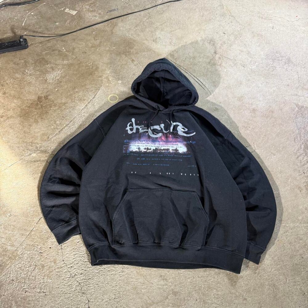 Black The Cure Black Hoodie